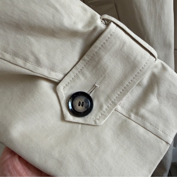 Zara Beige Long Scarf Double-Breasted Trench Coat with Scarf NWT 4749/706 Sz S - Picture 6 of 12